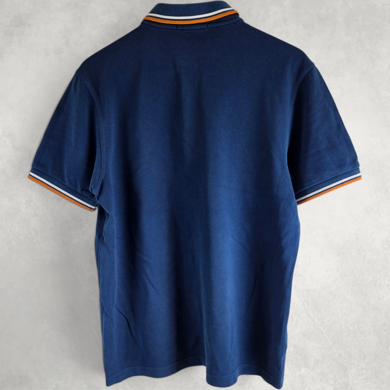 Fred Perry Polo Shirt Twin Tipped Blue Men’s Size M Cotton Classic