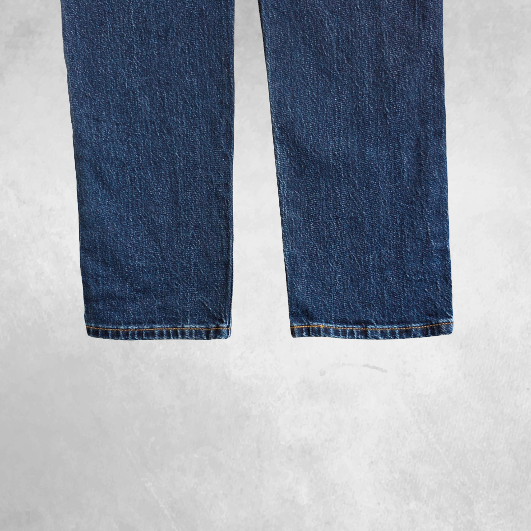 Levi’s 501 Jeans Women’s W26 L30 Blue Straight Mid Rise Contrast Stitch