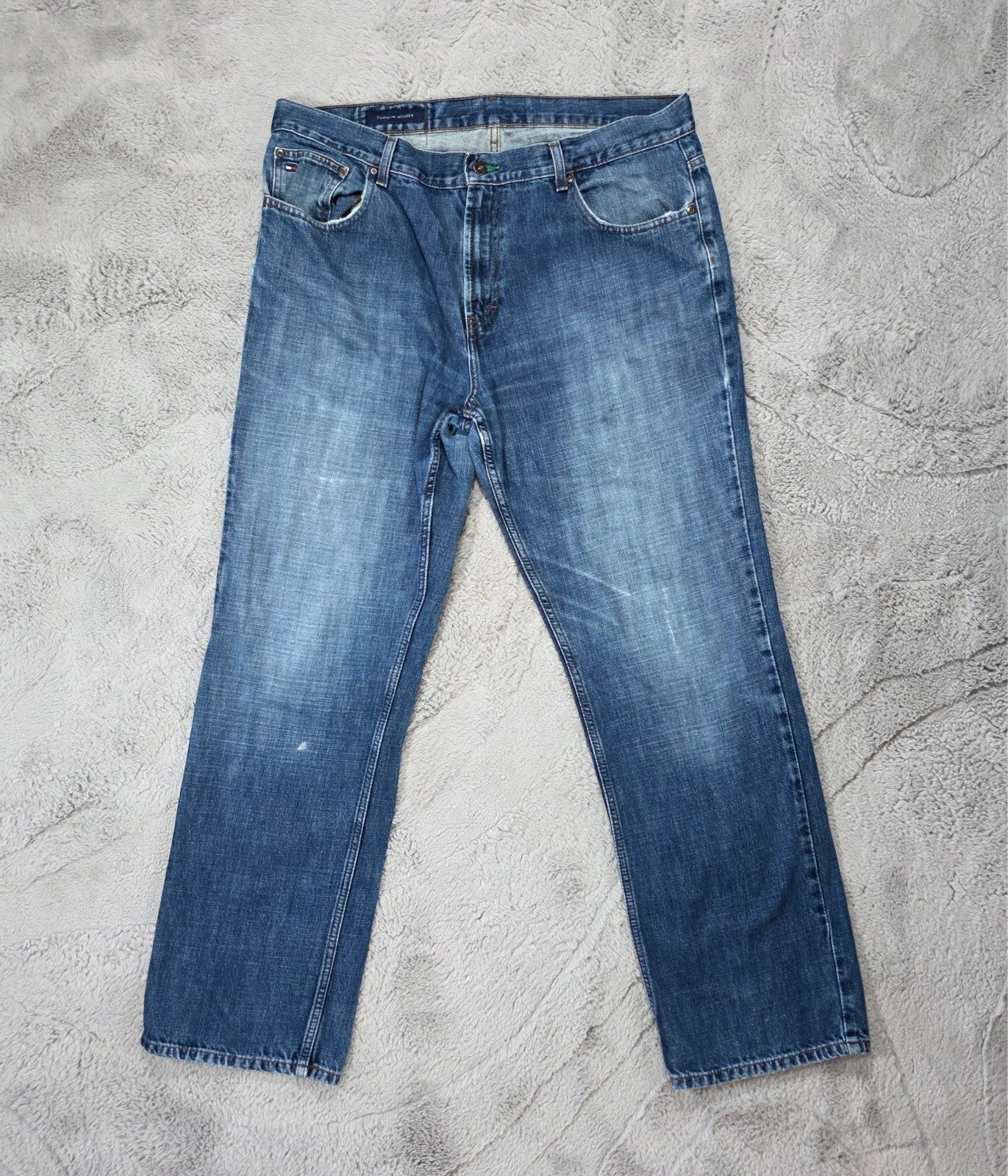 Vintage Y2K Tommy Hilfiger Freedom Straight Blue Jeans W38 L32 – Made in Mexico