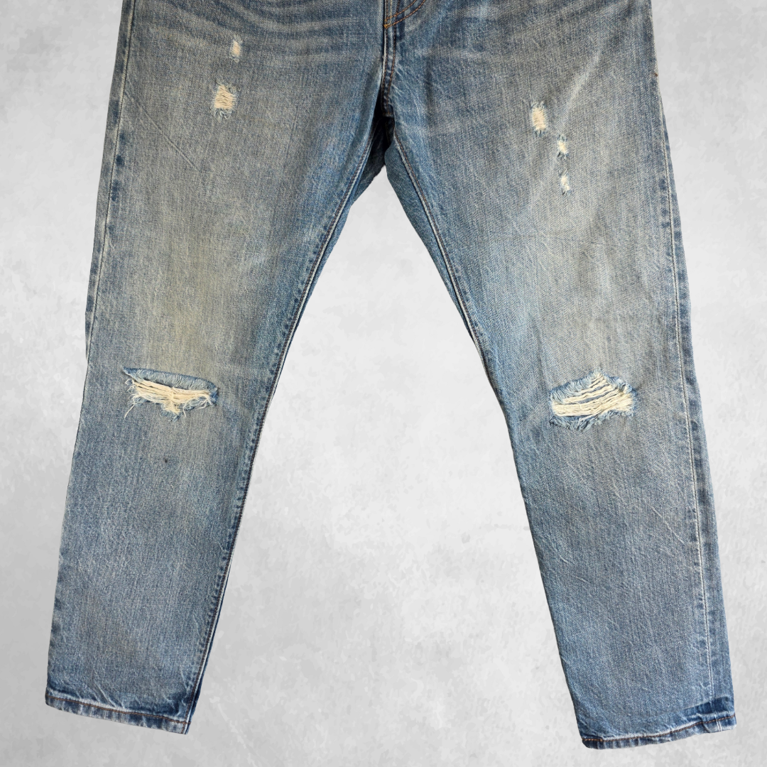 Levi’s 501 CT Jeans Women’s W30 L27 Blue Selvedge White Oak Cone Denim