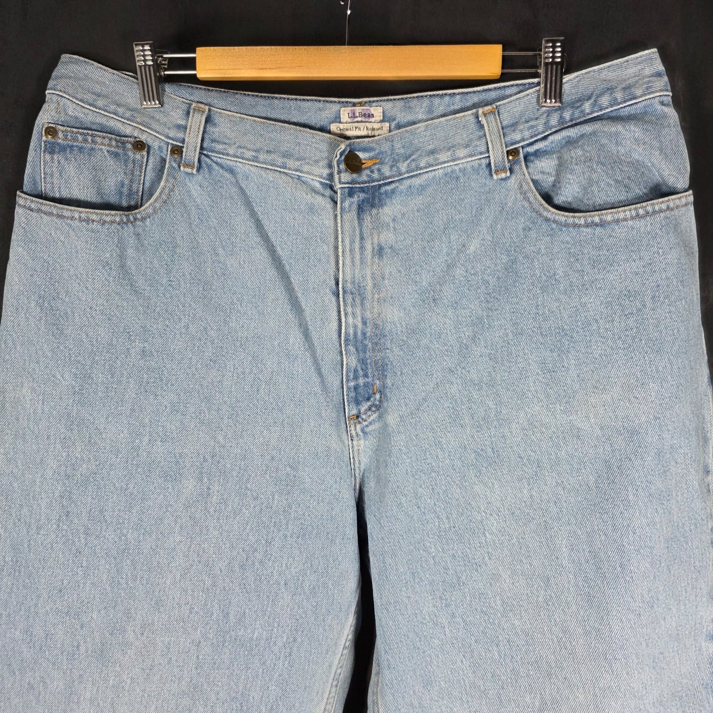 L.L.Bean Women’s Relaxed Fit Jeans Blue W36 L29 100% Cotton