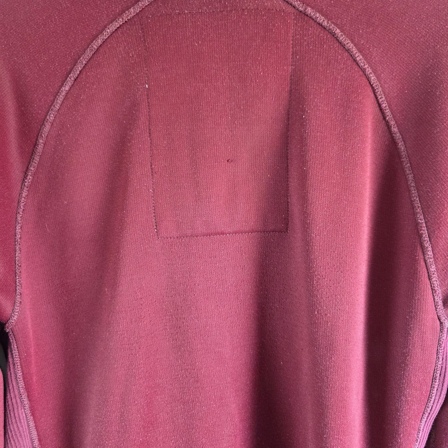 Abercrombie & Fitch Full Zip Sweatshirt Burgundy L Muscle Fit Y2K Vintage Style