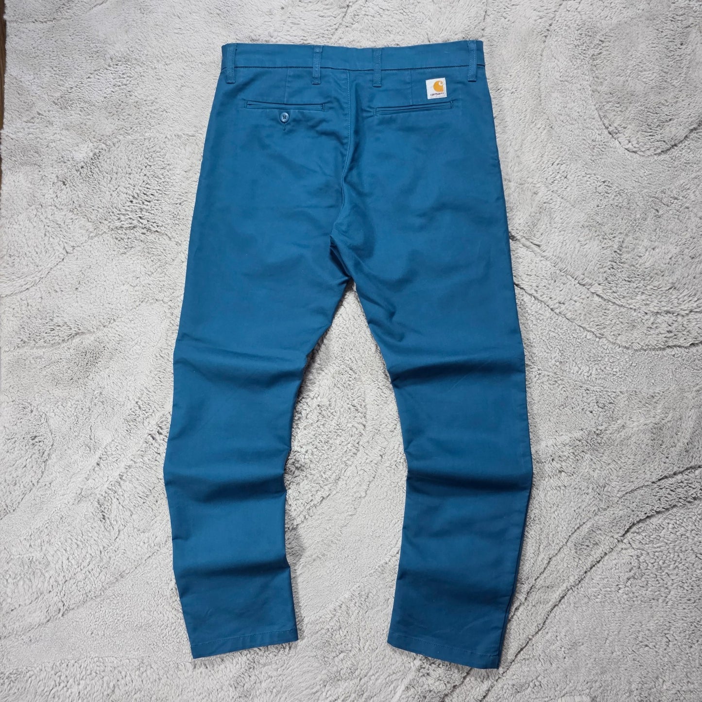 Carhartt WIP Sid Pant Blue Straight Fit Trousers Men’s W34 L32