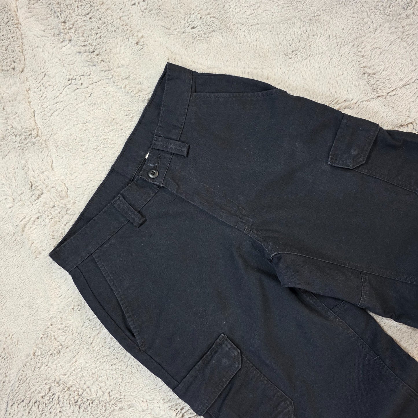 Wrangler Workwear Cargo Trousers Black Straight Fit Men’s W30 L32 (Inseam 29")