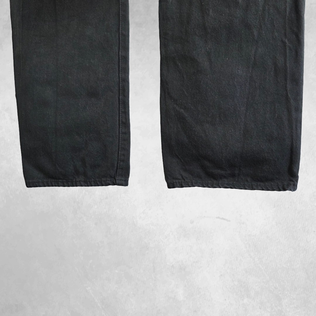 Levi’s 501 Jeans W36 L34 Black Straight Fit Denim Button Fly Men’s Classic