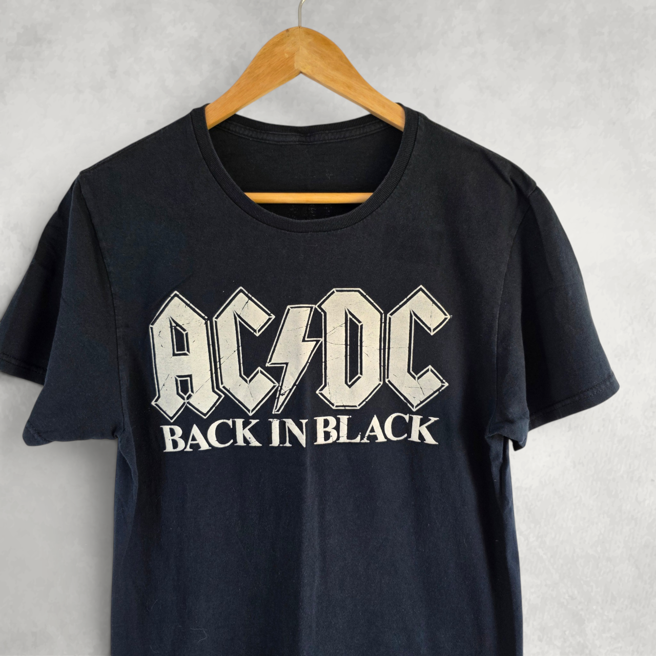 ACDC Back In Black Band T Shirt Black Rock Music Graphic Tee Unisex