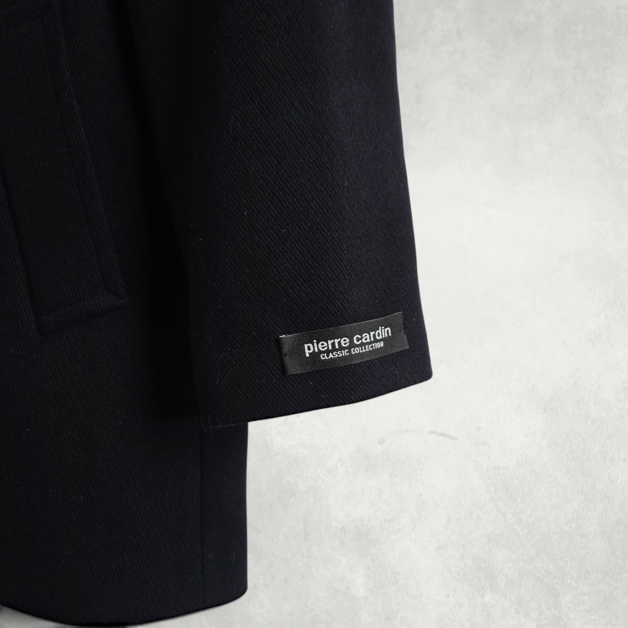 Pierre Cardin Coat Men’s M Wool Blend Blue Overcoat Smart Classic Jacket