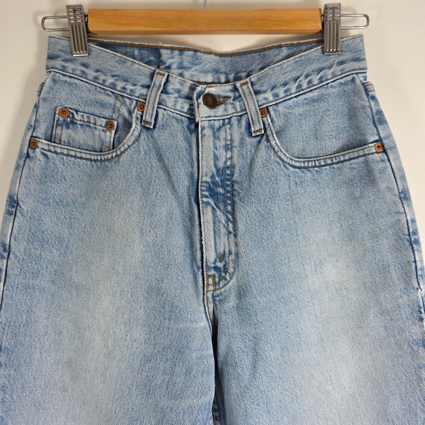 Levi’s 881 Jeans Women’s W26 L30 Blue High Waist Flare Custom Panelled Vintage