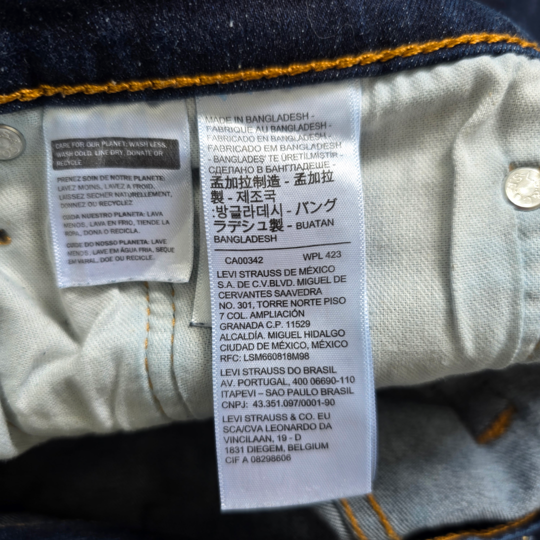 Levi’s 512 Slim Taper Jeans Men’s W32 L30 Blue Faded Streetwear Denim