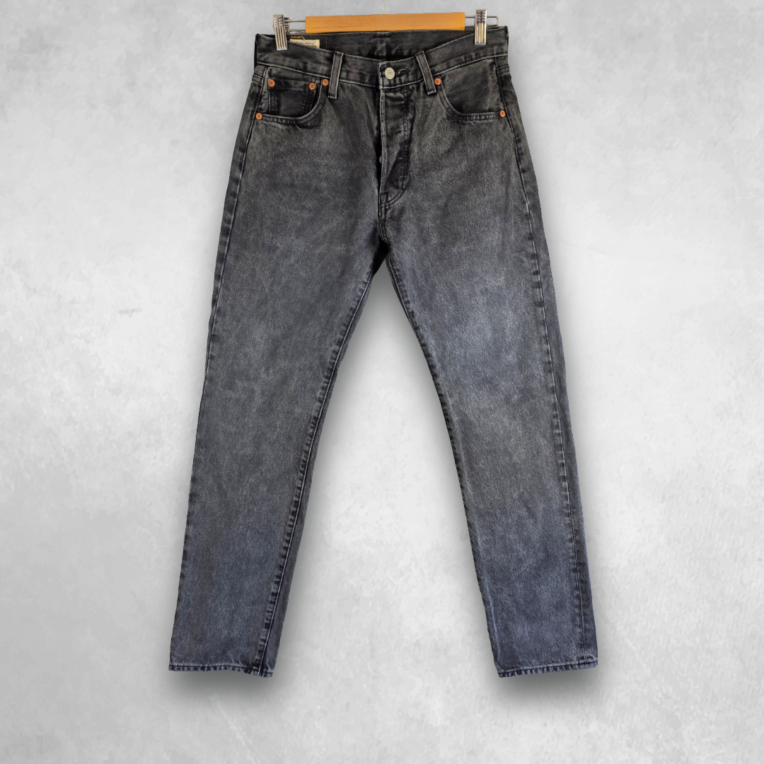 Levi’s 501 ‘93 Jeans Mens W29 L32 (Tagged W30) Black Straight Leg Button Fly
