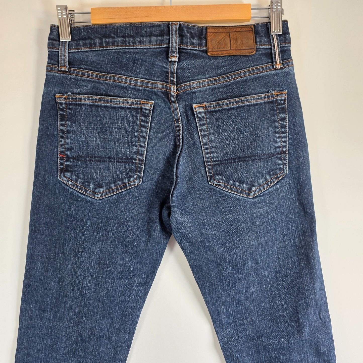 Tommy Hilfiger Slim Jeans W28 L29 (W28 L30 Tag) Selvedge Blue Denim Men’s