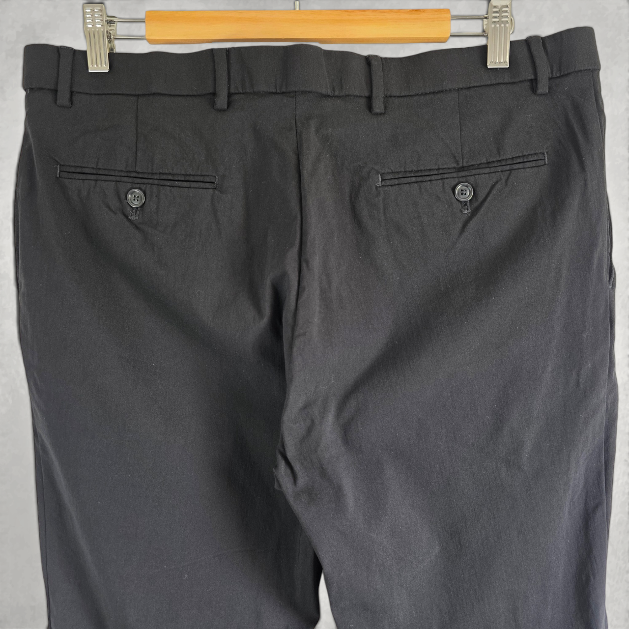 Tommy Hilfiger Smart Stretch Trousers Men’s Black W36 L32 Tailored Pants