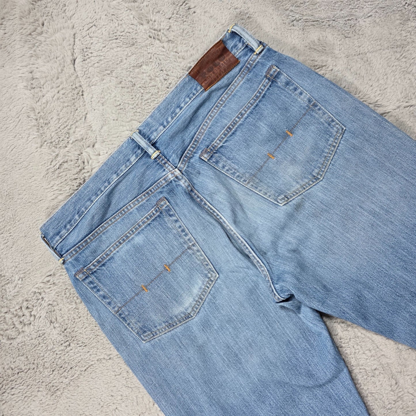 Polo Ralph Lauren 867 Classic Blue Jeans W36 L34 Made in Mexico