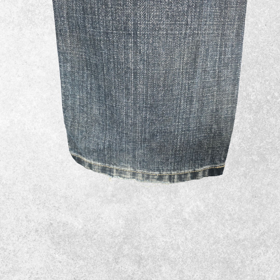 Wrangler Texas Jeans W34 L30 Blue Straight Fit Denim Men's Classic Cotton