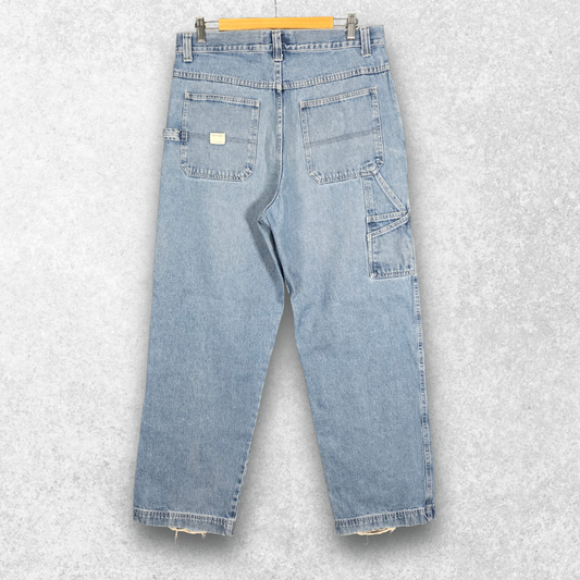 Old Navy Painter Jeans W34 L32 Relaxed Fit Blue Y2K Workwear Men’s