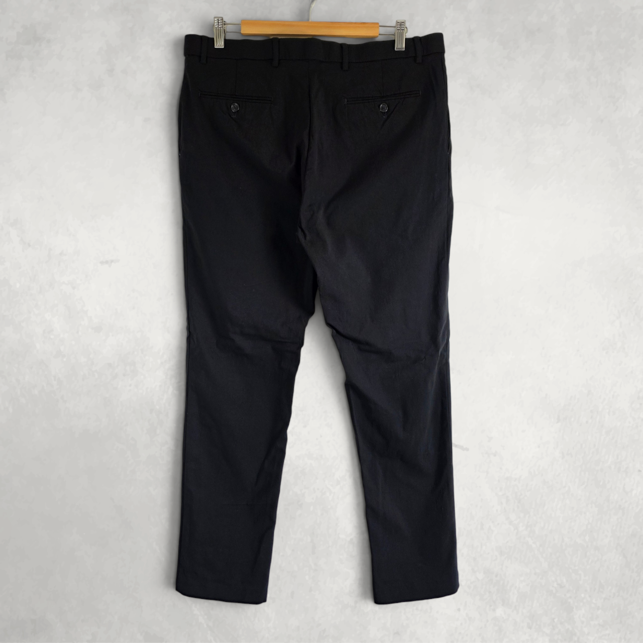 Tommy Hilfiger Smart Stretch Trousers Men’s Black W36 L32 Tailored Pants