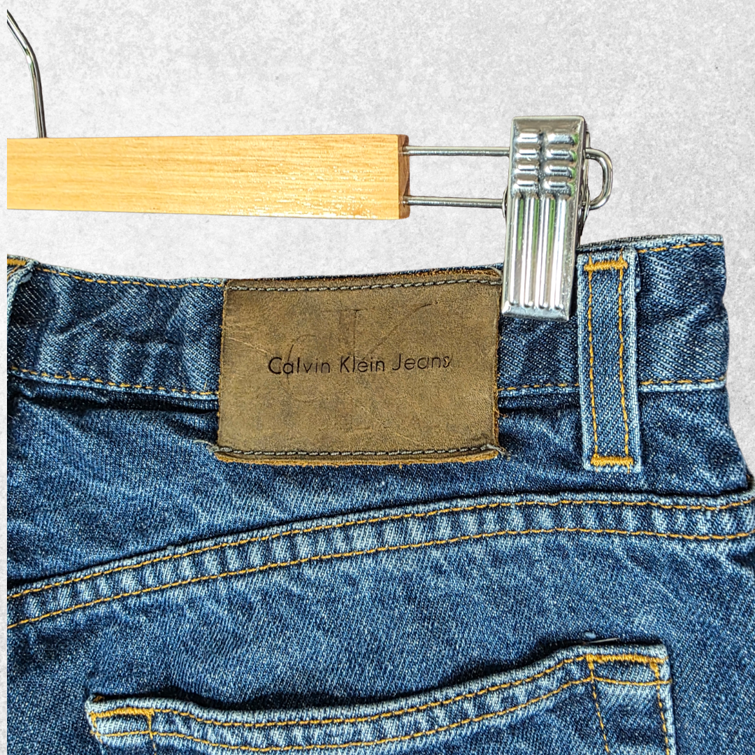 Vintage Calvin Klein Jeans Easy Fit W31 L33 Straight Blue Y2K Denim Men’s