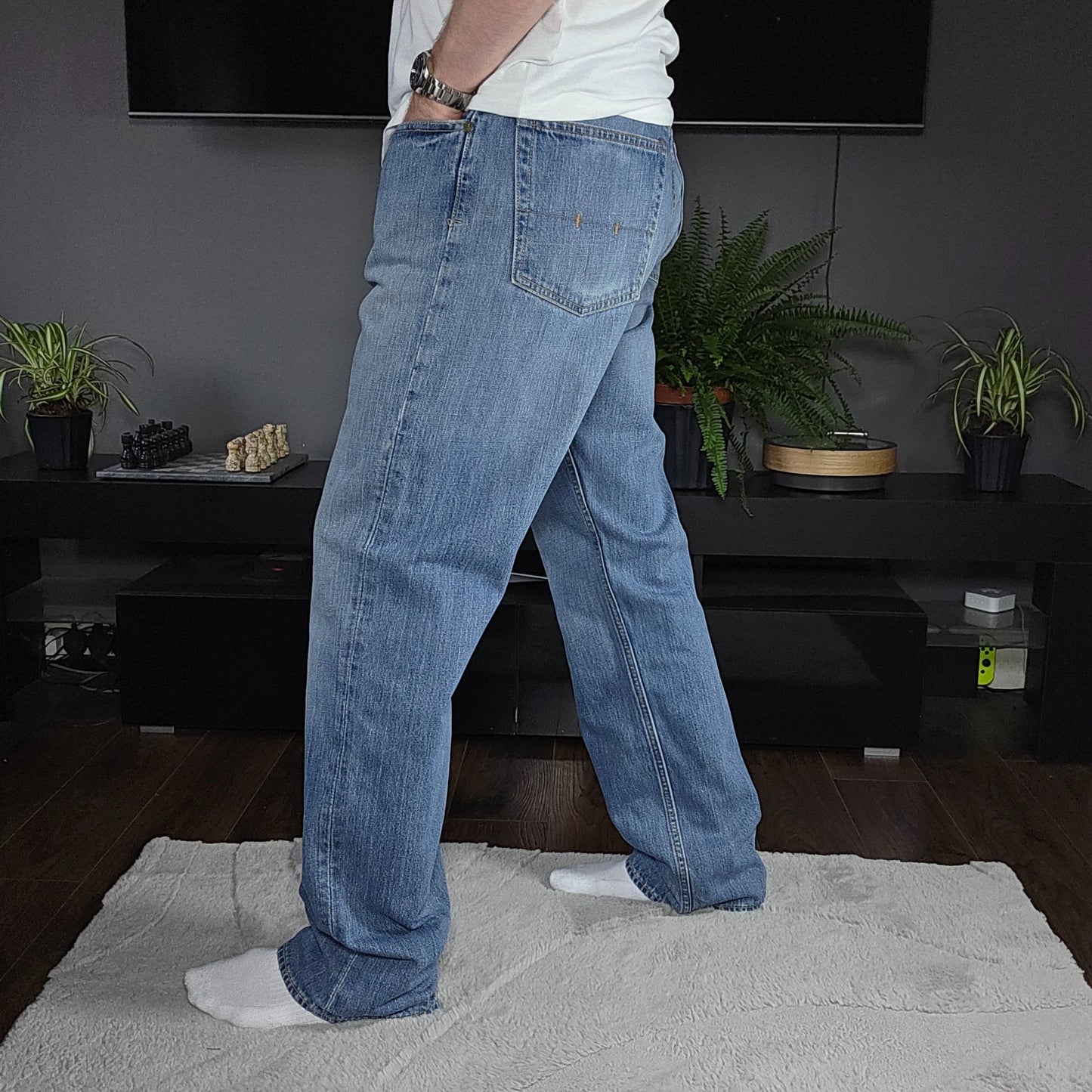 Polo Ralph Lauren 867 Classic Blue Jeans W36 L34 Made in Mexico