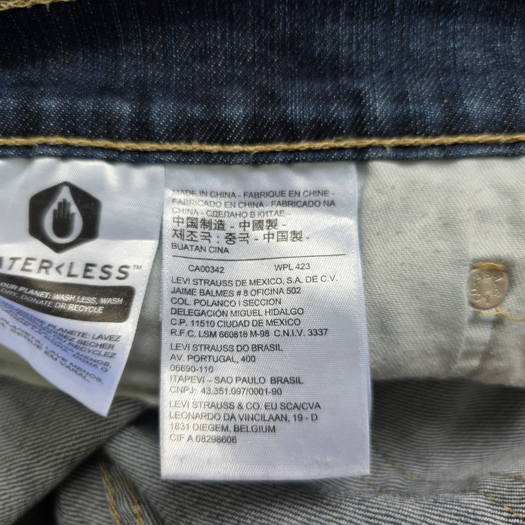 Levi’s 541 Athletic Fit Jeans Men’s W34 L33 Blue Denim Stretch (W34 L34 Tag)