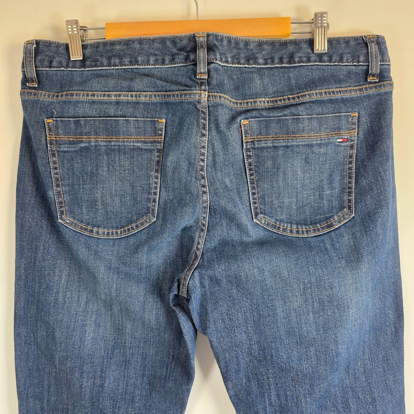 Tommy Hilfiger Women’s Straight Jeans W38 L32 Blue Stretch Denim