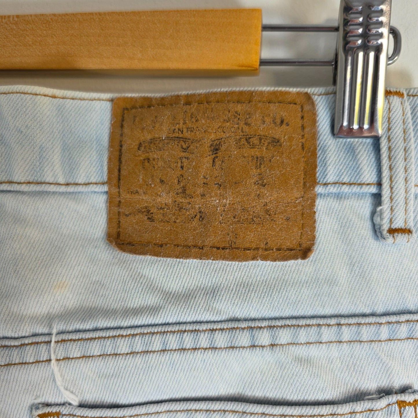 Levi’s Vintage Orange Tab Jeans W28 L31 Light Blue Straight Leg Belgium