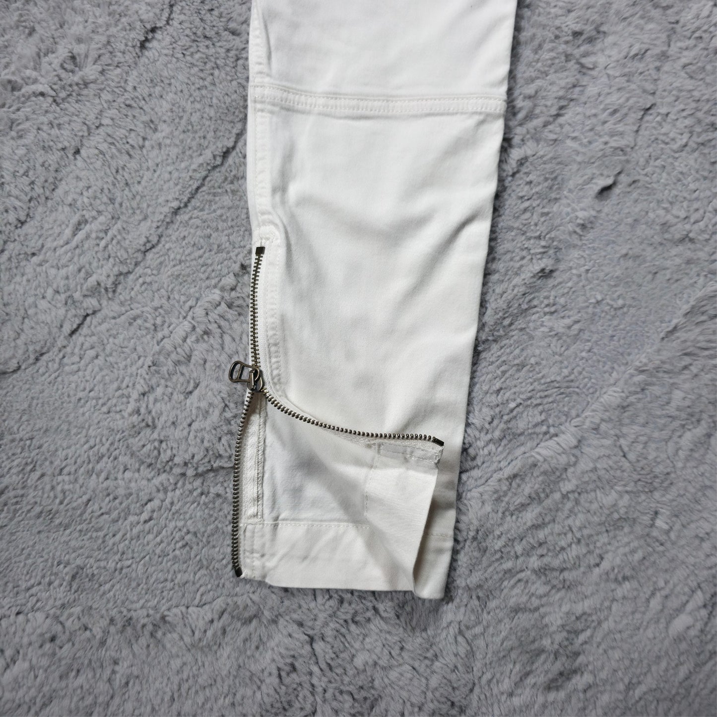 Polo Ralph Lauren Utility Cargo Trousers White Women’s US 8 UK 12 Stretch Twill