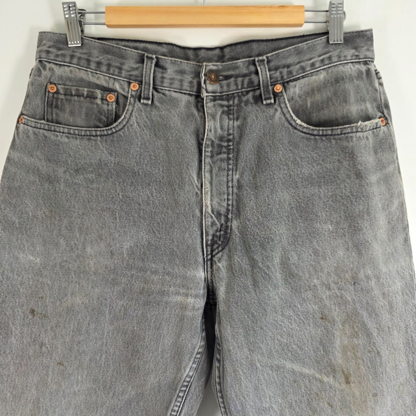 Vintage Levi’s 616 Jeans W32 L31 Grey Orange Tab Distressed Men’s