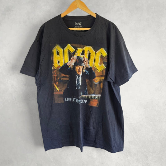 ACDC Live At River Plate Band T Shirt Black XXL Rock Graphic Tee