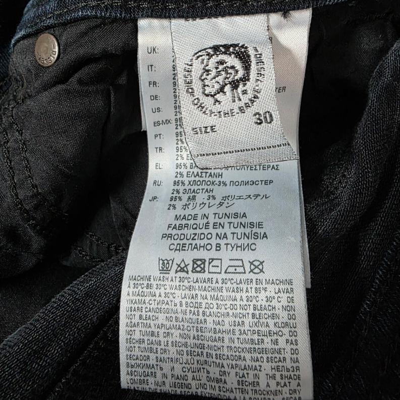 Diesel Sleenker Slim Skinny Jeans W30 L30 Blue Stretch Denim Men’s