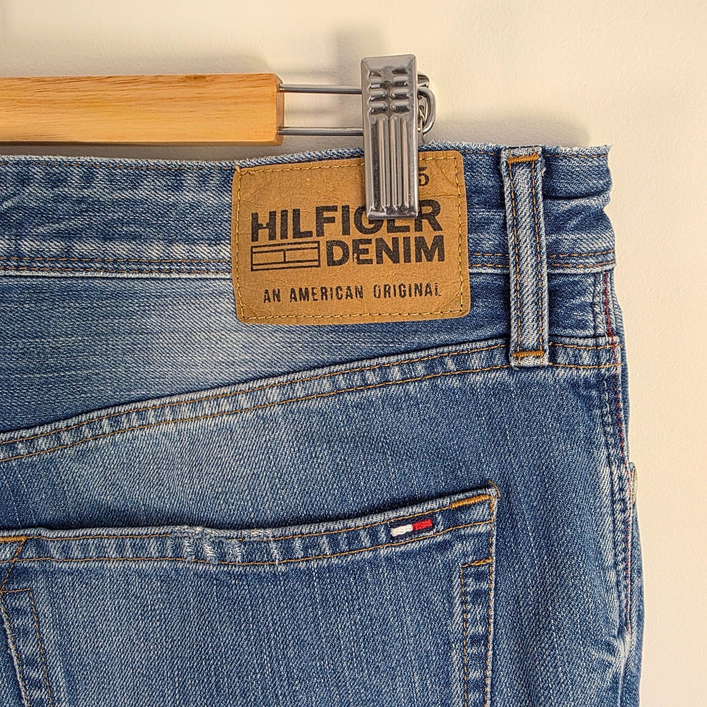 Tommy Hilfiger Scanton Jeans W35 L36 (Tag W34 L36) Blue Straight Fit Men's Denim