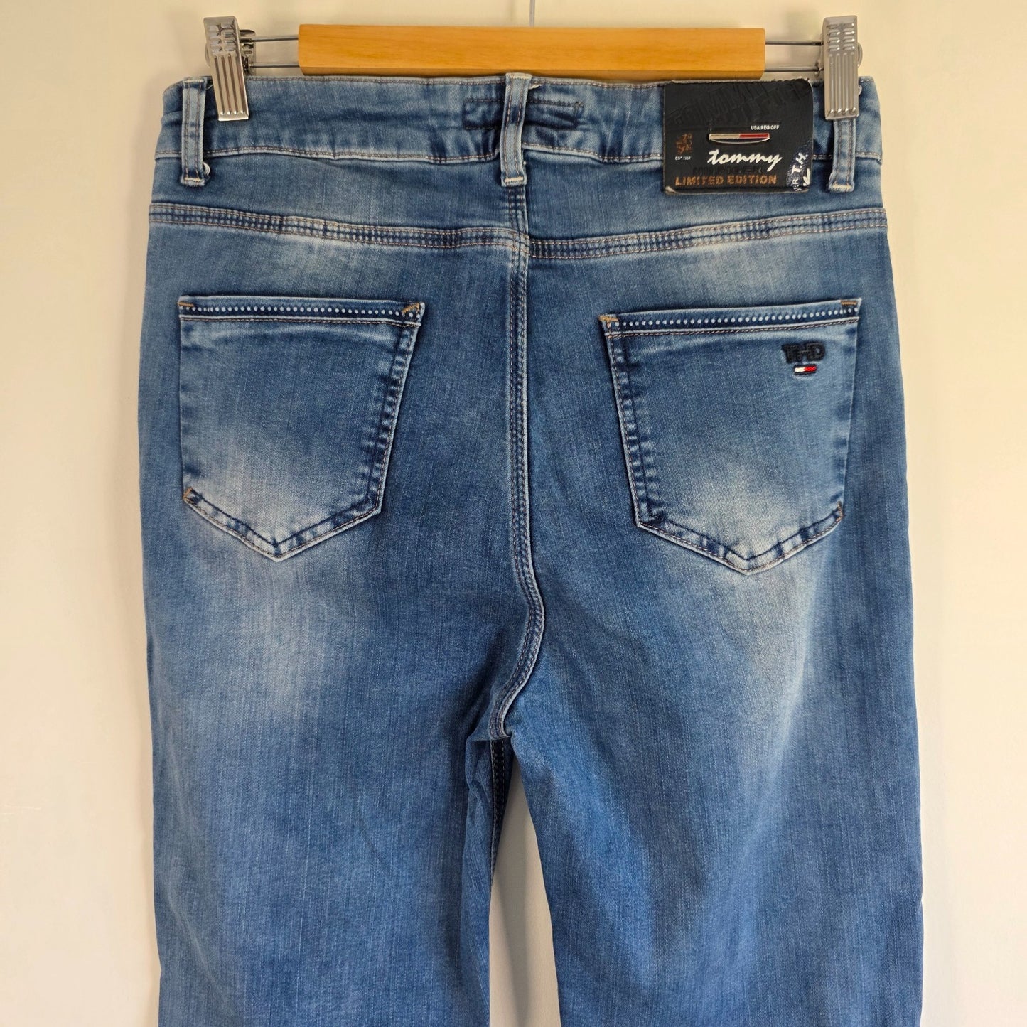 Tommy Hilfiger 0328 Skinny Jeans W30 (W33 Tag) L33 Blue Y2K Women’s