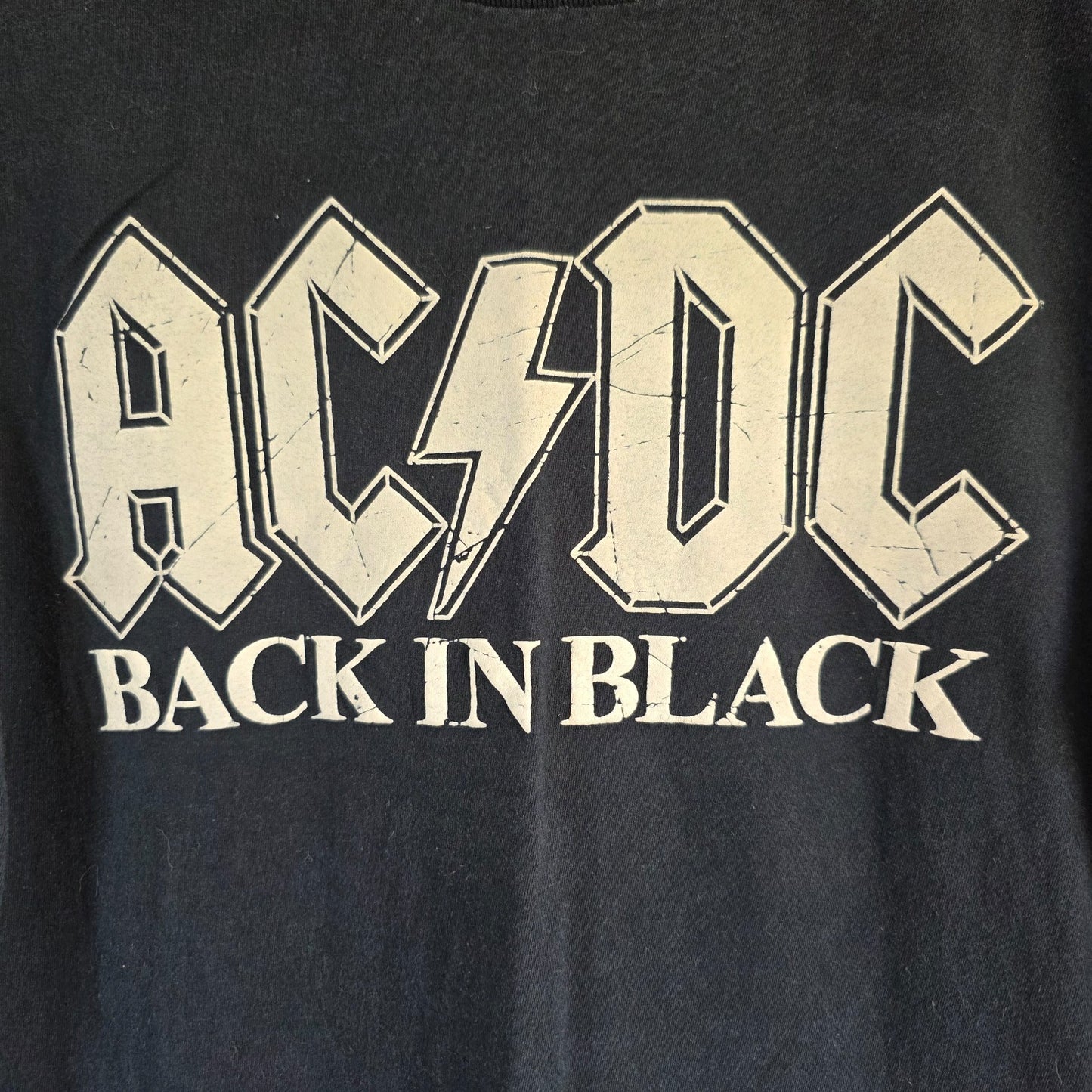 ACDC Back In Black Band T Shirt Black Rock Music Graphic Tee Unisex