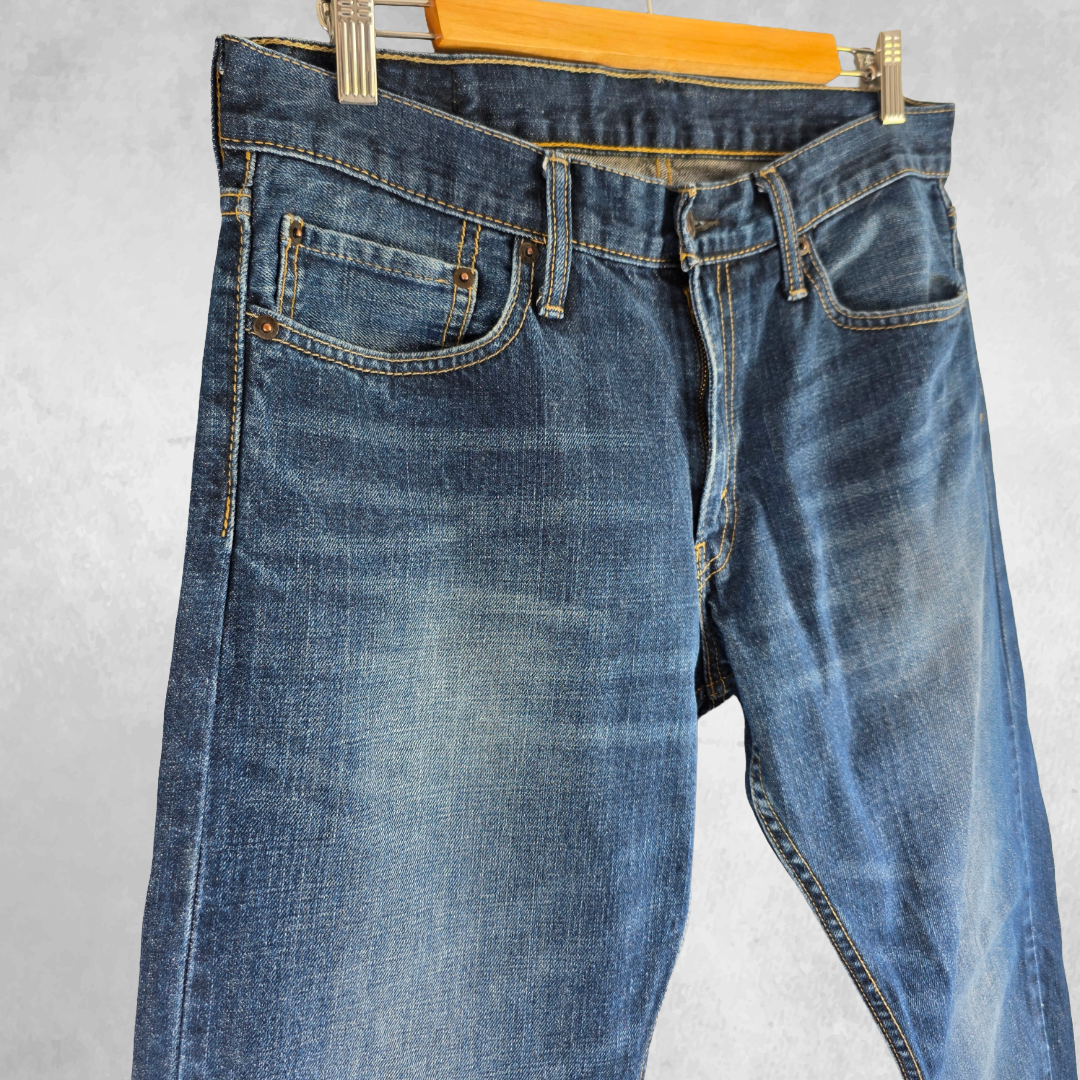 Levi’s 514 Straight Jeans Men’s W33 L31 Blue Clean Classic Denim Regular Fit