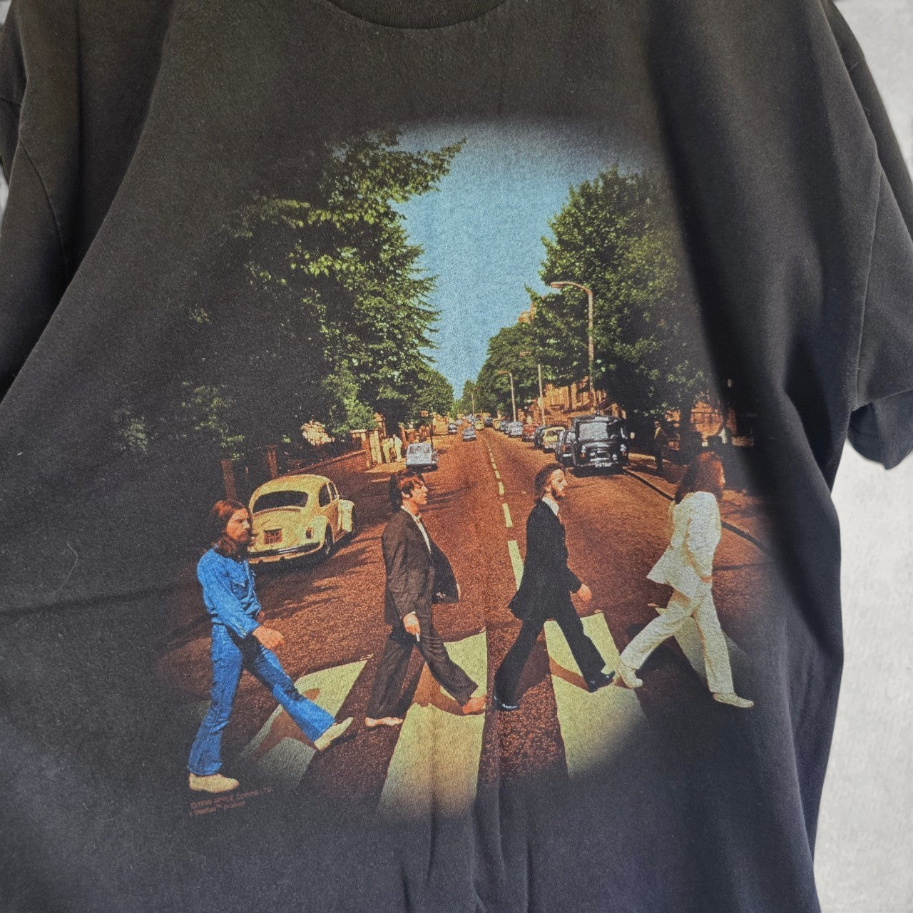 The Beatles Abbey Road Graphic Band T Shirt Black XL Rock Music Tee