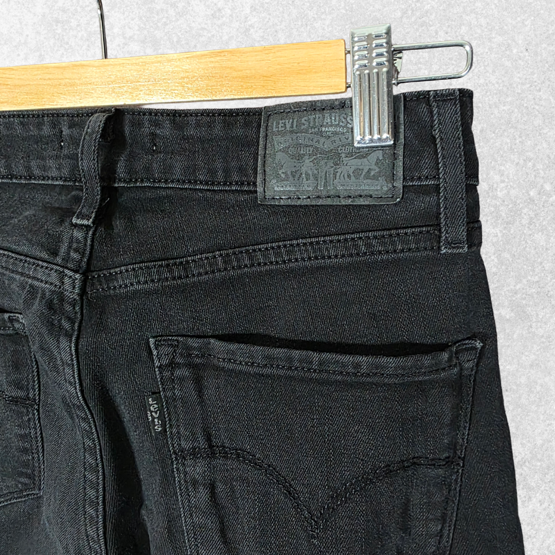 Levi’s 721 High Rise Skinny Jeans W27 L30 Black Stretch Women’s UK 8-10