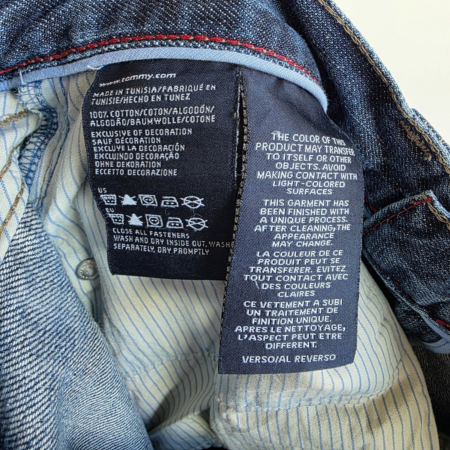 Tommy Hilfiger Madison Jeans Men's W31 L30 Blue Straight Fit Denim