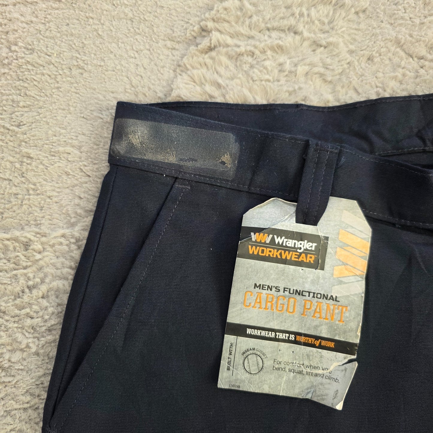 Wrangler Workwear Cargo Pants W40 L26 Blue Straight Leg BNWT Mexico Men’s