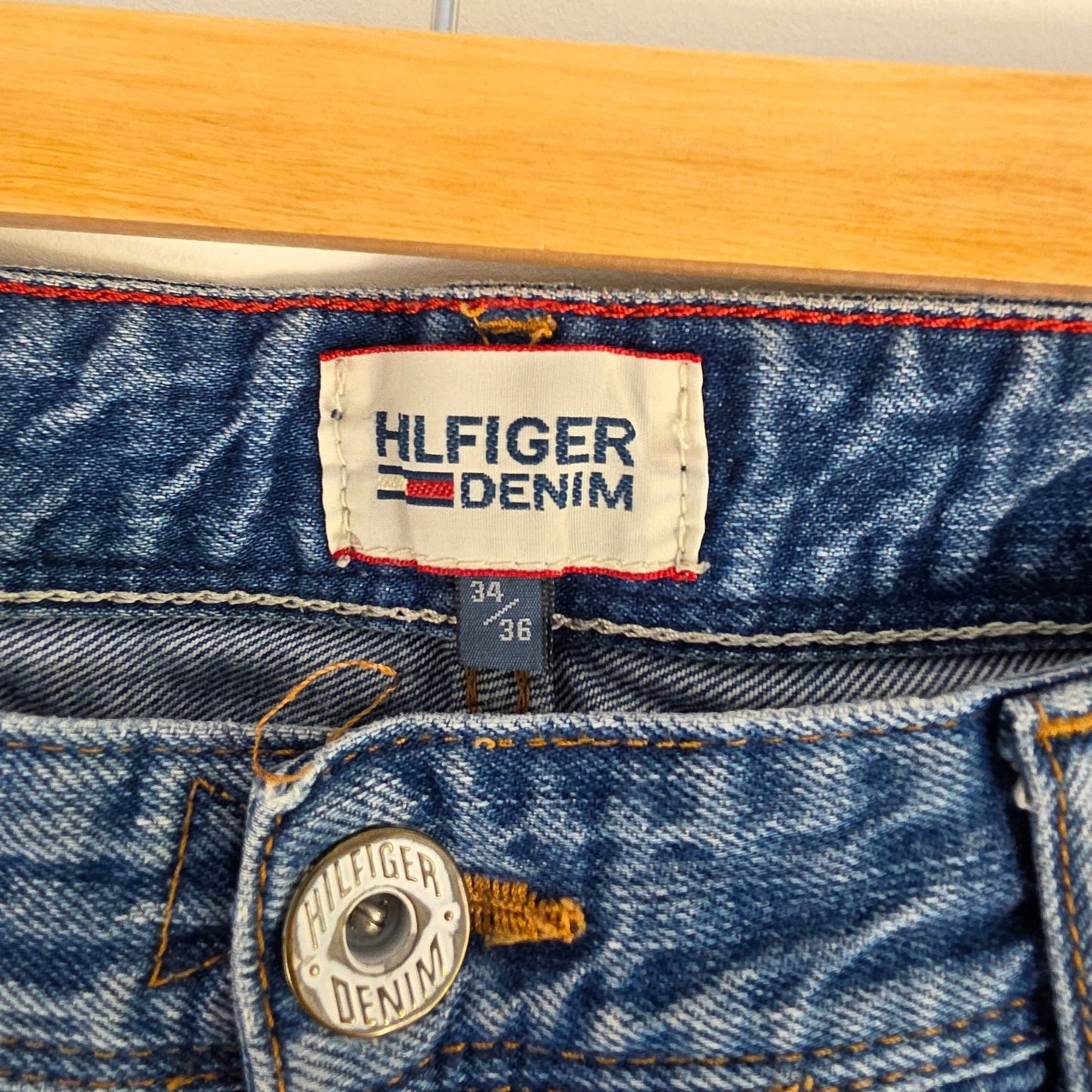 Tommy Hilfiger Scanton Jeans W35 L36 (Tag W34 L36) Blue Straight Fit Men's Denim
