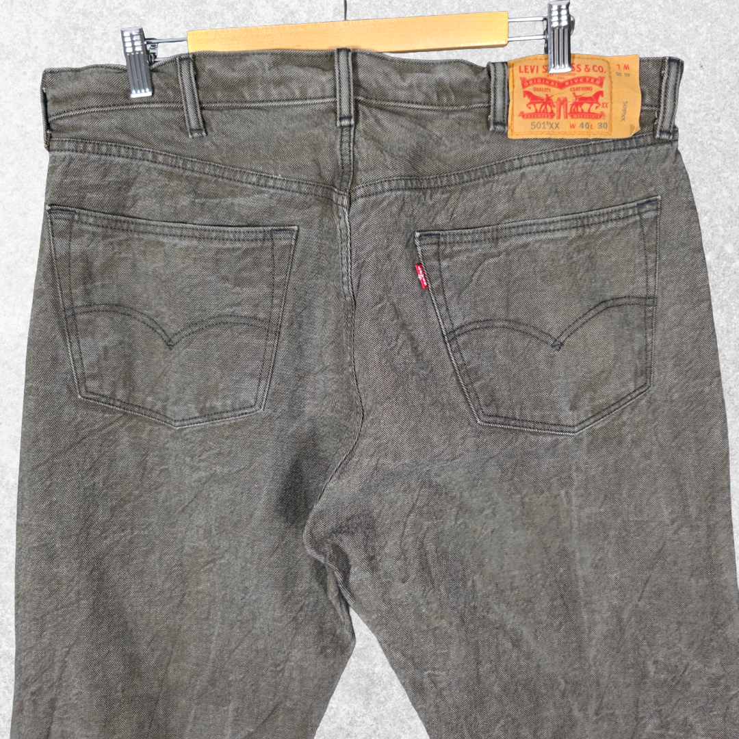 Levi’s 501 XX Jeans W39 L29 (W40 L30 Tag) Brown Khaki Straight Button Fly Men’s
