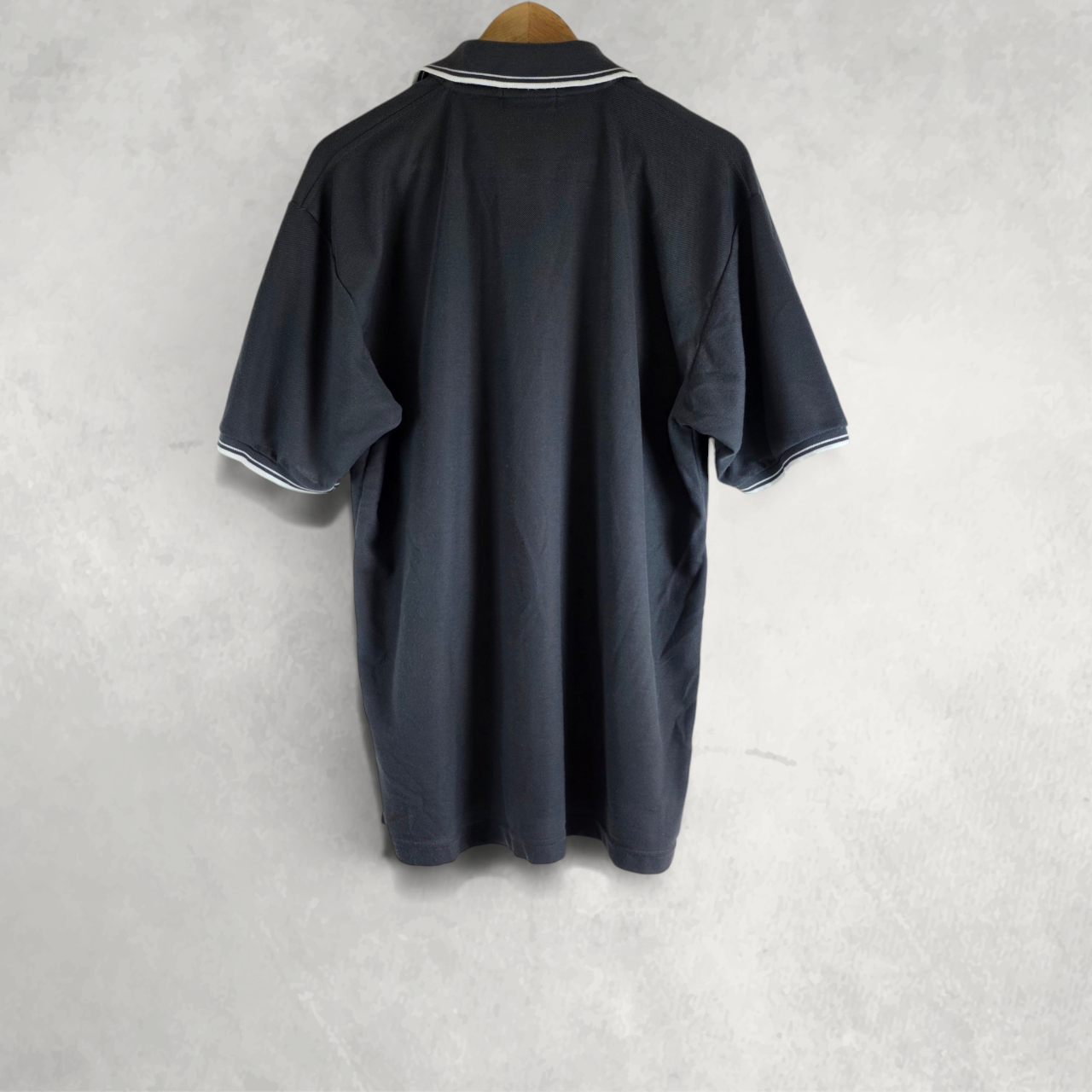 Fred Perry Twin Tipped Polo Shirt XL Grey Cotton Short Sleeve Mod Casual