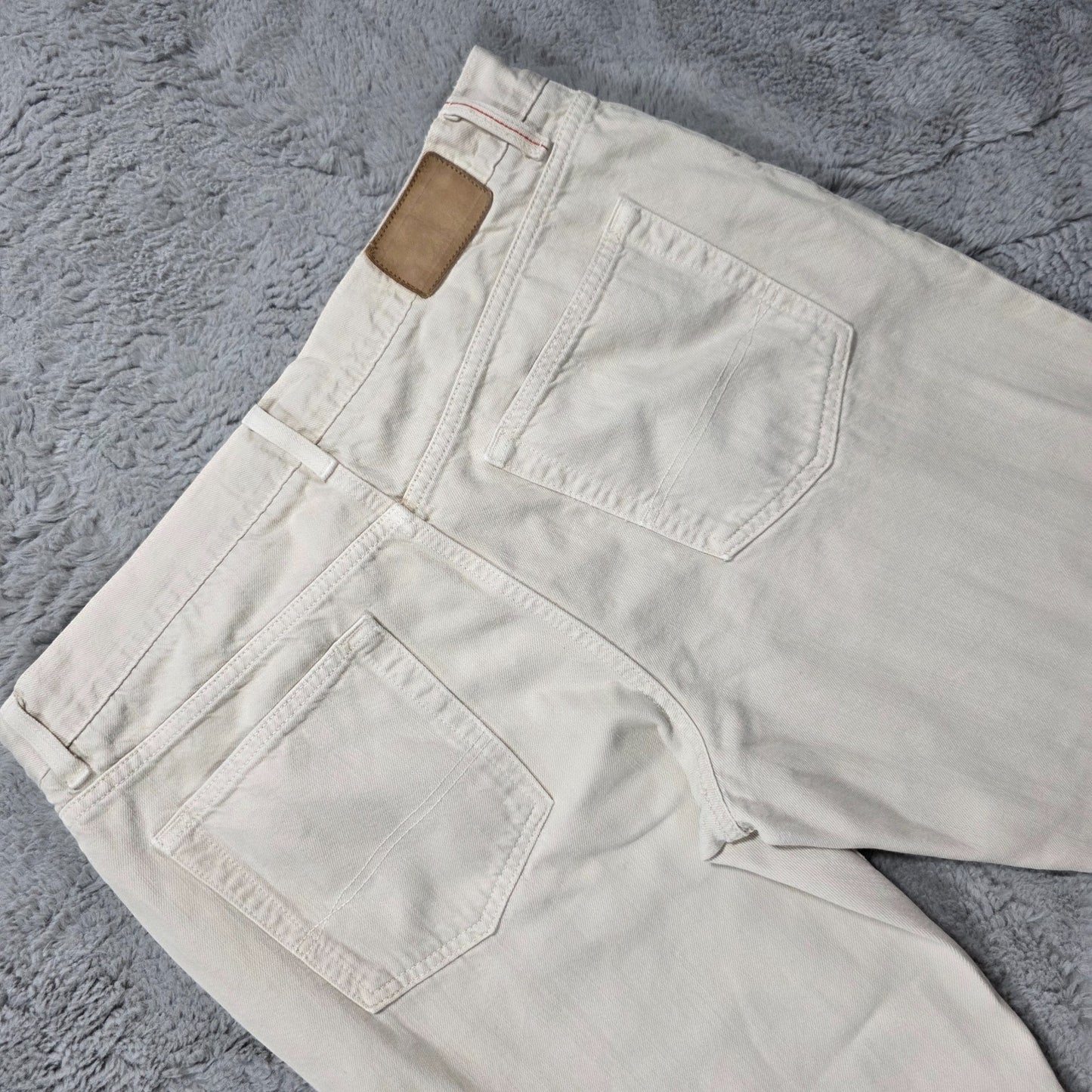 Tommy Hilfiger Beige Straight Fit Jeans Men’s W36 L27 (Adjusted Length)
