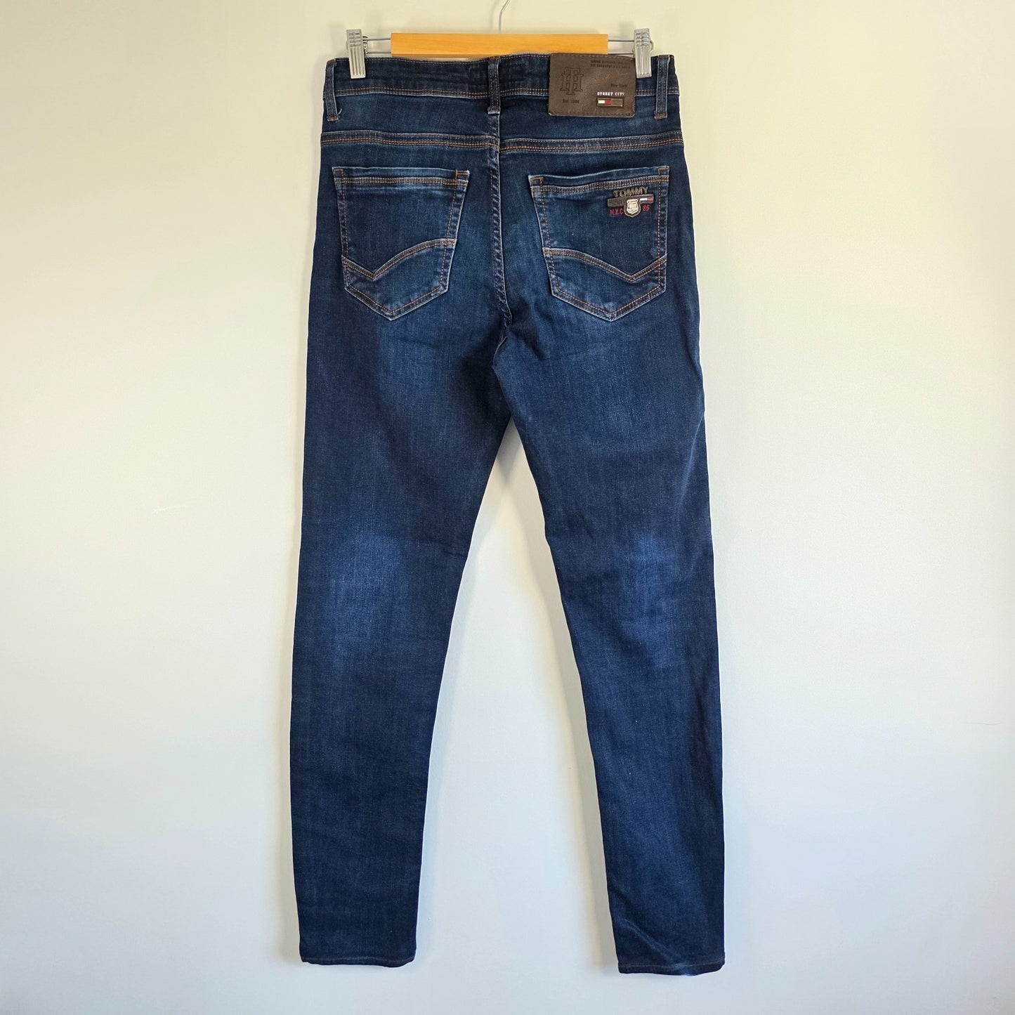 Tommy Hilfiger 397 Jeans W30 Blue Slim Fit Stretch Men's Denim