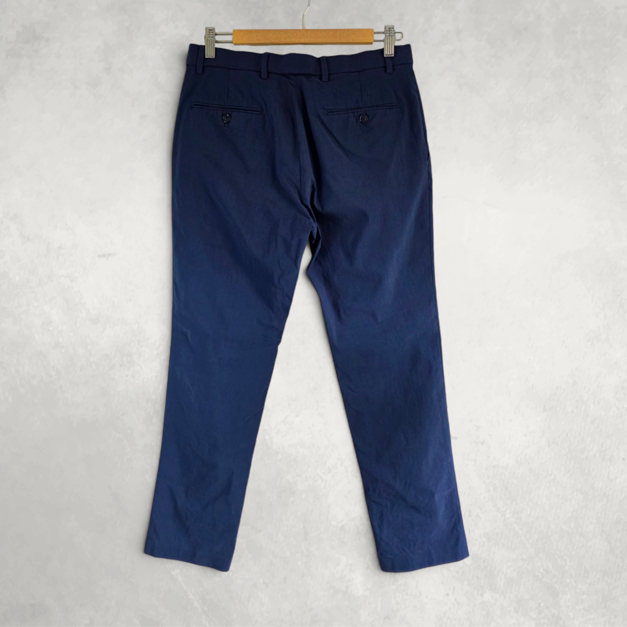 Tommy Hilfiger Men’s Slim Dress Trousers Blue Stretch Smart Formal W30 L29