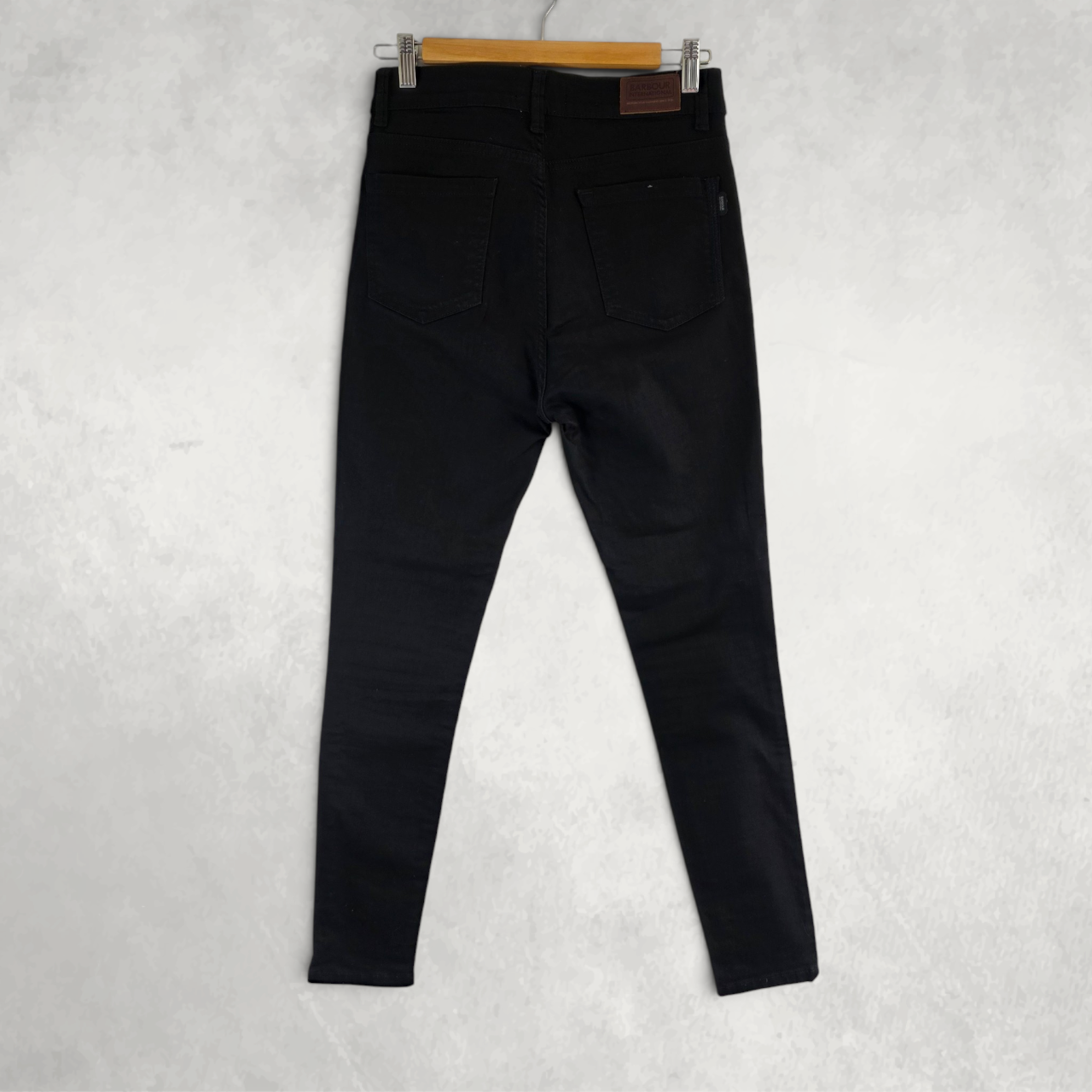 Barbour International Womens Black Superskinny High Waisted Jeans W30 L29