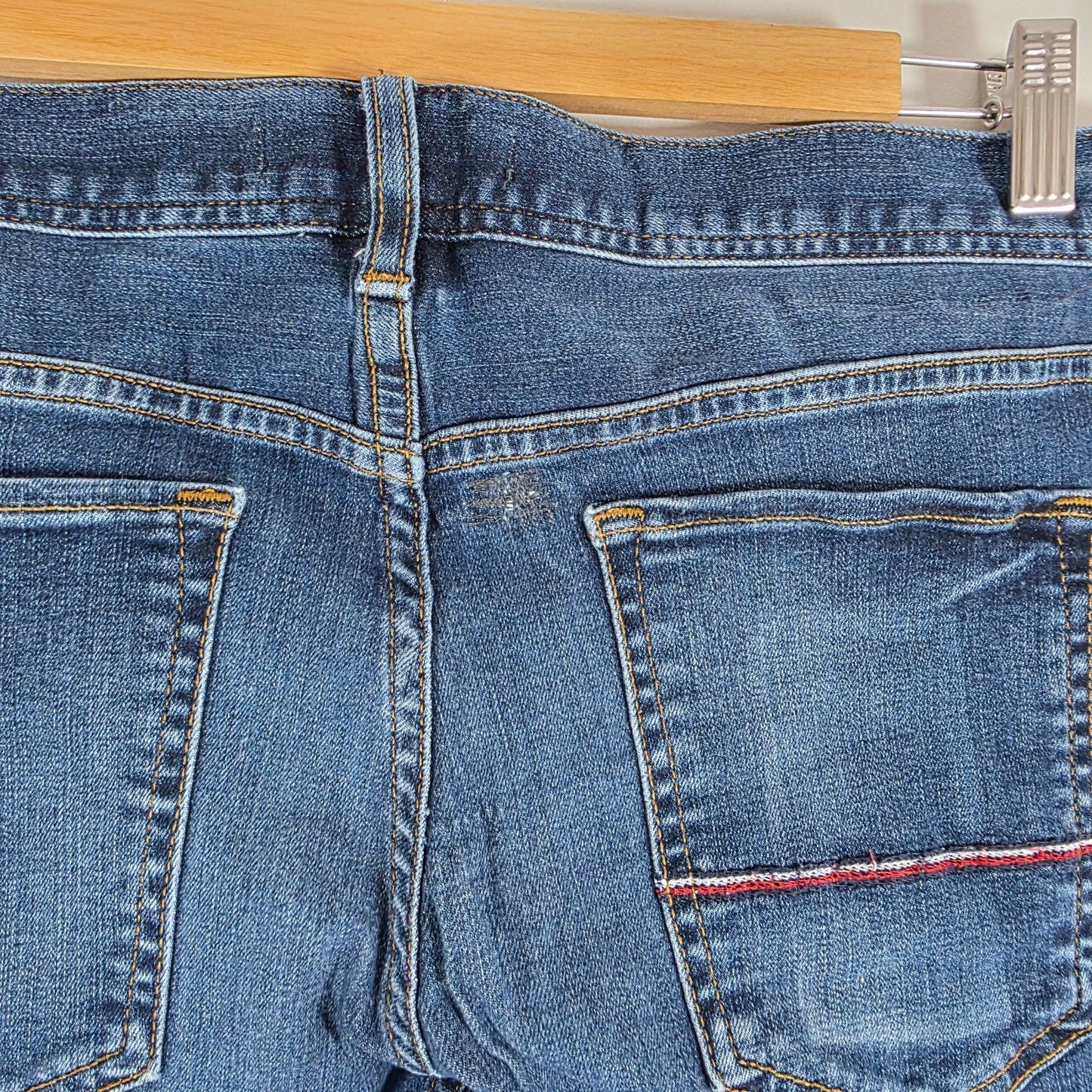 Tommy Hilfiger Leyton Jeans W34 L32 Blue Extra Slim Stretch Men's Denim TH Flex