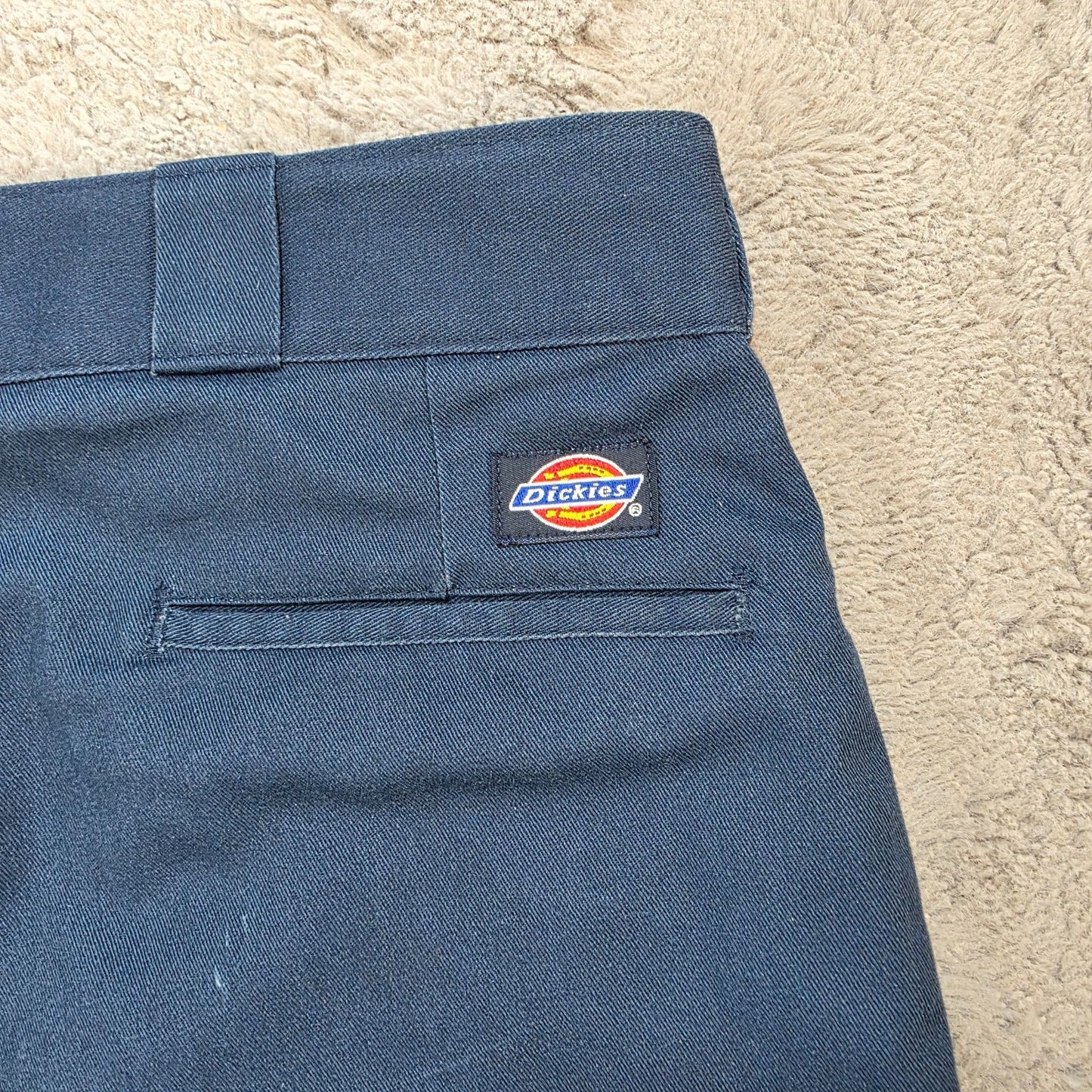 Dickies Workwear Blue Straight Leg Trousers W38 L30 Industrial Pants