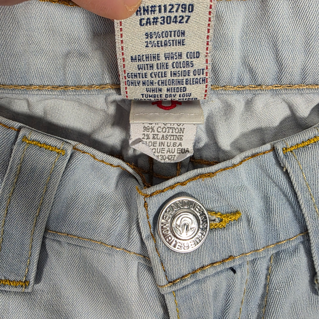 Vintage True Religion Casey Jeans W26 L30 Blue USA Made Low Rise Women’s