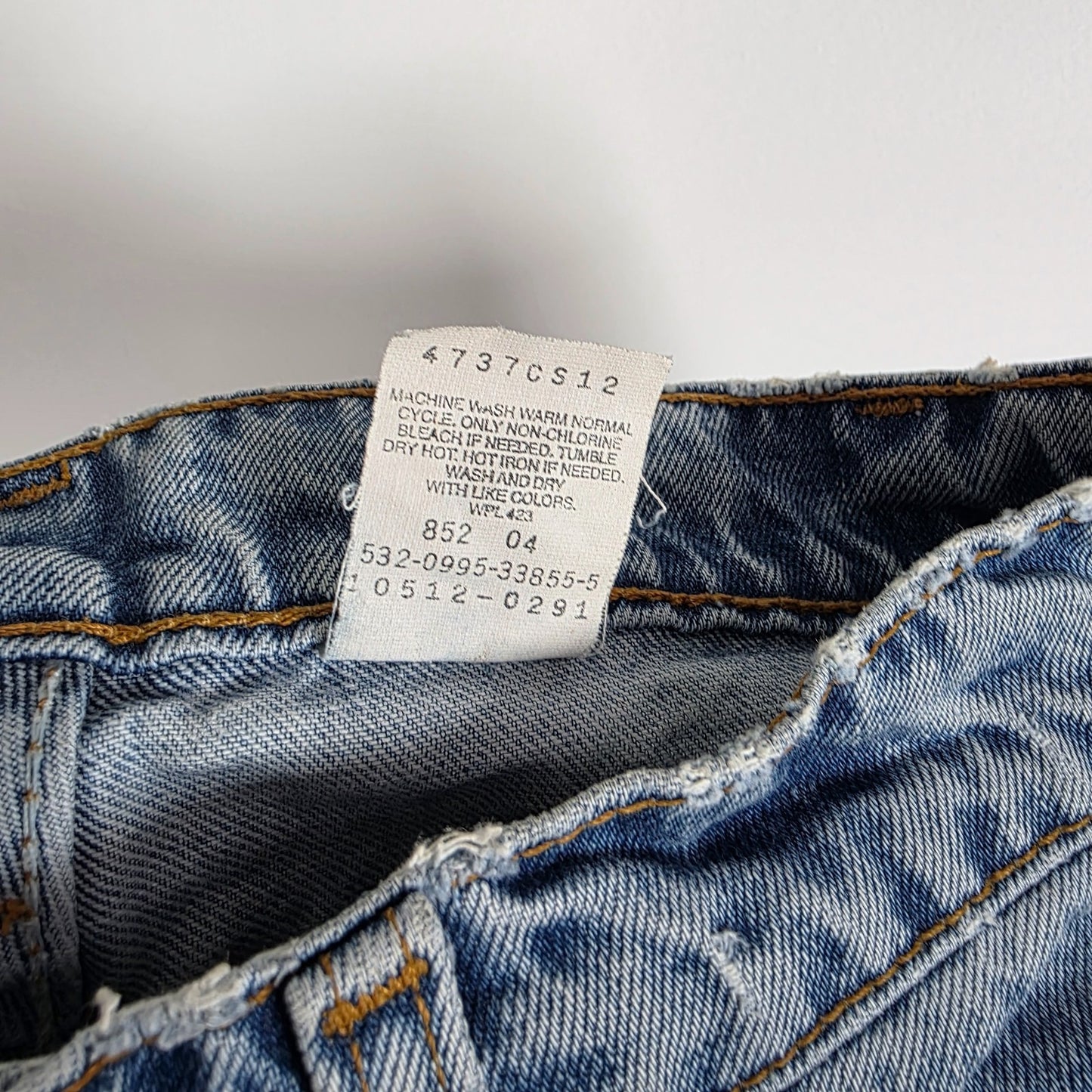 Levi’s 512 Jeans Women’s W23 L32 Blue Slim Tapered USA Made Vintage