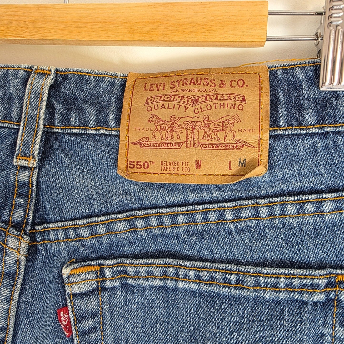 Levi’s 550 Jeans Women’s W32 L30 Blue Relaxed Fit USA Made Vintage Denim