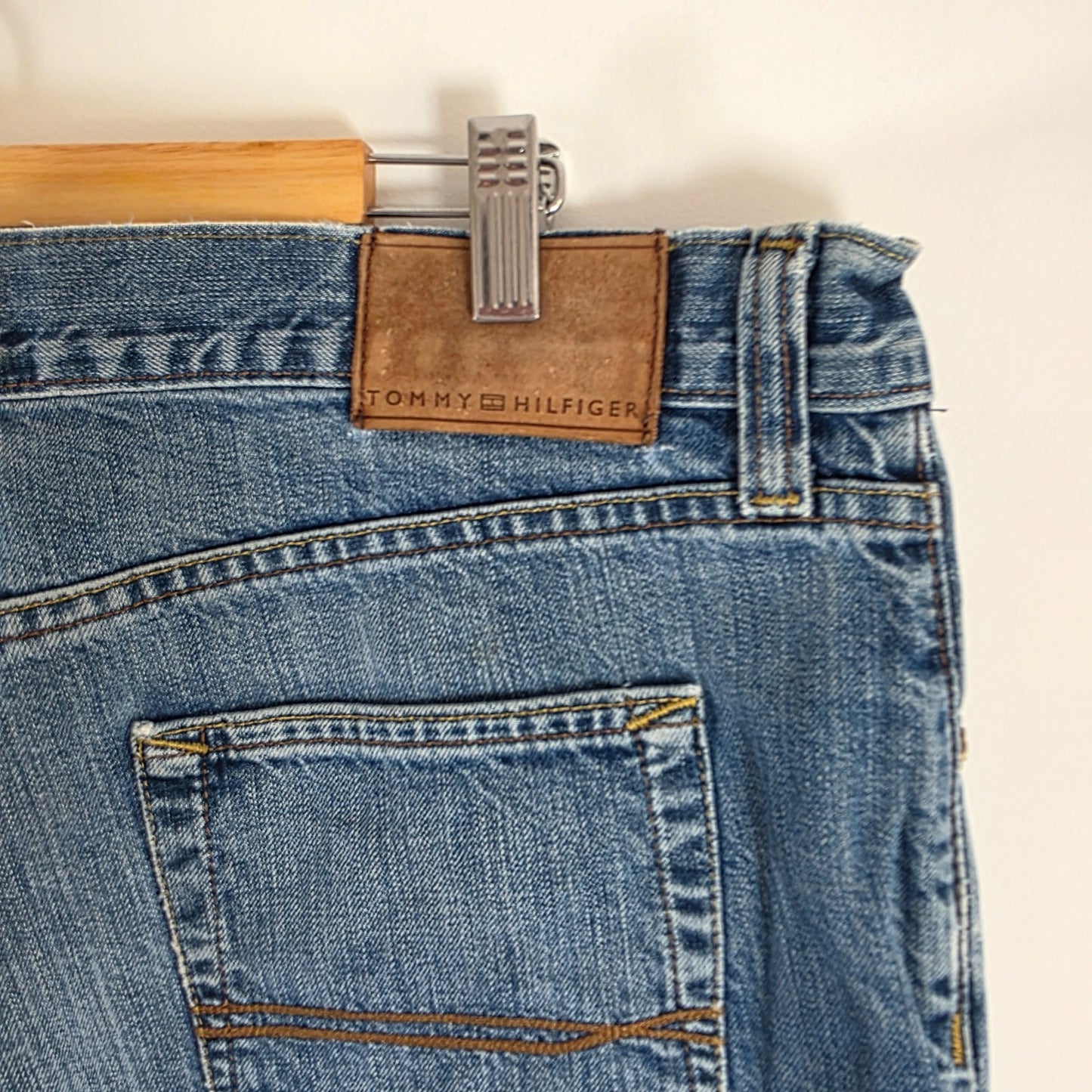 Tommy Hilfiger Jeans W38 L30 Blue Straight Fit Men's Denim Mexico